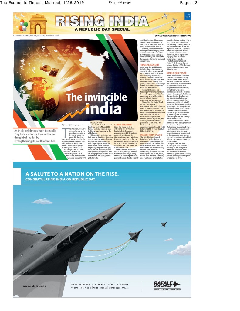 DASSAULT RAFALE - ECONOMIC TIMES - 26 JANVIER 2019-page-001